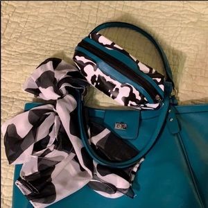 3/$42 Handbag & Accessories Bag with scarf